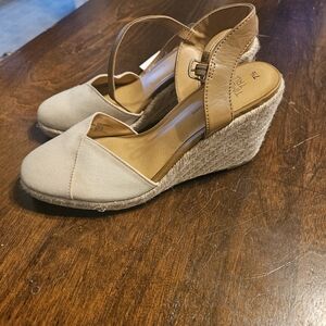 Torrid Beige Wedge Sandals